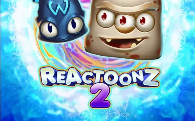 Capa do slot Reactoonz 2 com o Gargantoon e o alien Energoon